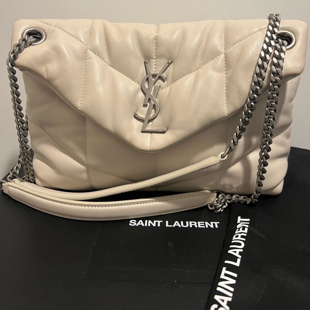 Saint Laurent SMALL CHAIN BAG IN QUILTED LAMBSKIN